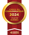 Choix du consommateur 2024 Ville de Québec.